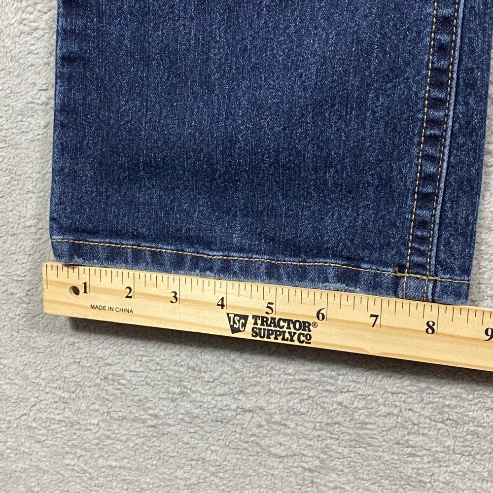 Maurices Bootcut Jeans Women 12 Dark Wash Embroidered Pockets Mid Rise Denim‎ - Picture 10 of 16